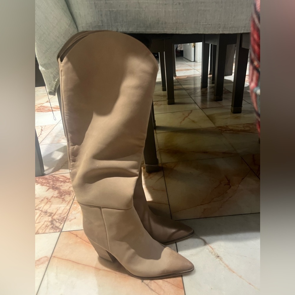 Steve Madden Tan Over the Knee Boots